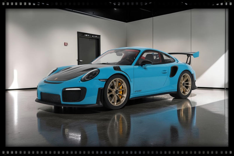 Load image into Gallery viewer, PORSCHE 911 [991.2] GT2 RS MIAMI BLUE 2018 GT SPIRIT 1:12
