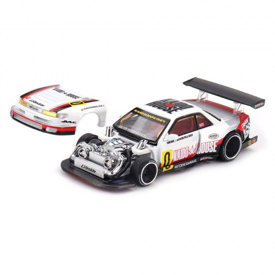 Chargez l'image dans la visionneuse de la galerie, NISSAN SILVIA S13-R SPÉCIFICATION CIRCUIT V1 1991 MINI GT 1:64
