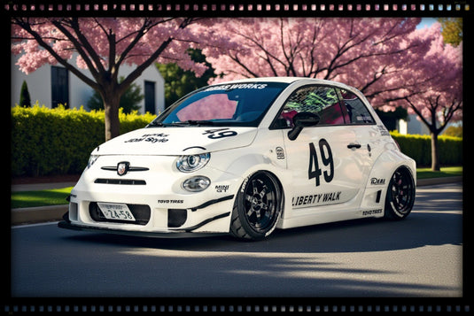 Fiat 500 ABARTH LIBERTY WALK BODY KIT 2025 SOLIDO 1:18