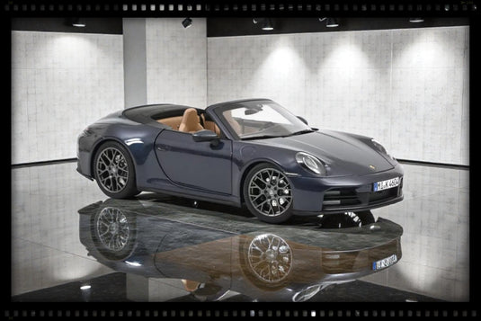 PORSCHE 911 CARRERA CABRIOLET 2025 BLEU NOREV 1:18