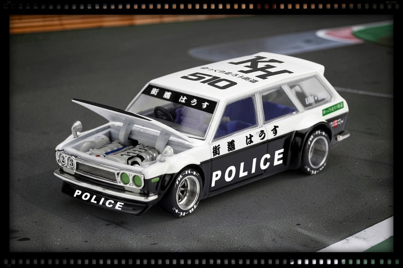 Load image into Gallery viewer, DATSUN 510 DATSUN KAIDO 510 WAGON POLICE 1969 MINI GT 1:64
