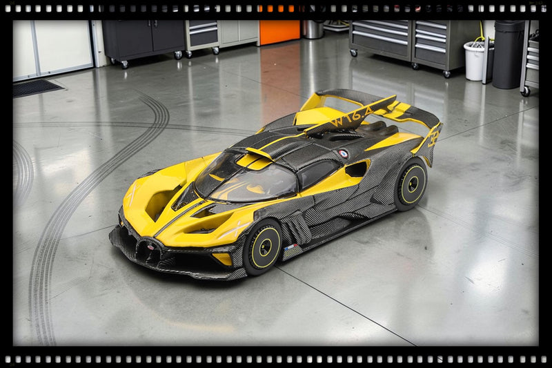 Load image into Gallery viewer, BUGATTI BOLIDE YELLOW 2020 (LHD) MINI GT 1:64
