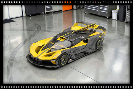 BUGATTI BOLIDE YELLOW 2020 (LHD) MINI GT 1:64