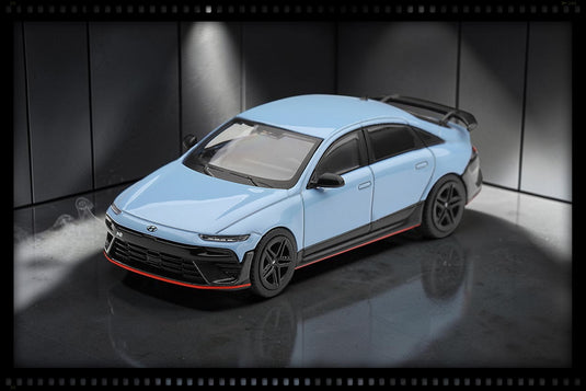 HYUNDAI IONIQ 6 N PERFORMANCE BLEU MINI GT 1:64