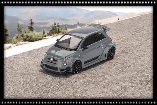 Fiat ABARTH 595 LB-WORKS X ABAS WORKS GREY 2024 (LHD) MINI GT 1:64