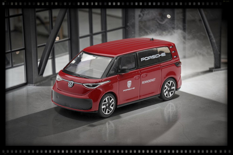 Load image into Gallery viewer, VOLKSWAGEN ID.BUZZ PORSCHE RENNDIENST RED 2022 MINI GT 1:64
