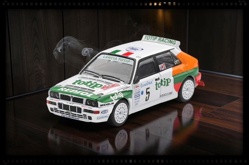 Load image into Gallery viewer, LANCIA DELTA HF INTEGRALE EVOLUTION #5 ANDREA AGHINI RALLYE MONTE-CARLO 1993 MINI GT 1:64
