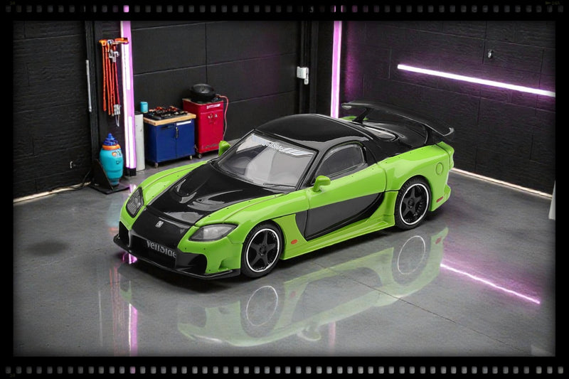 Chargez l'image dans la visionneuse de la galerie, MAZDA RX-7 (FD) VEILSIDE FORTUNE7 VERT 2012 (LHD) MINI GT 1:64

