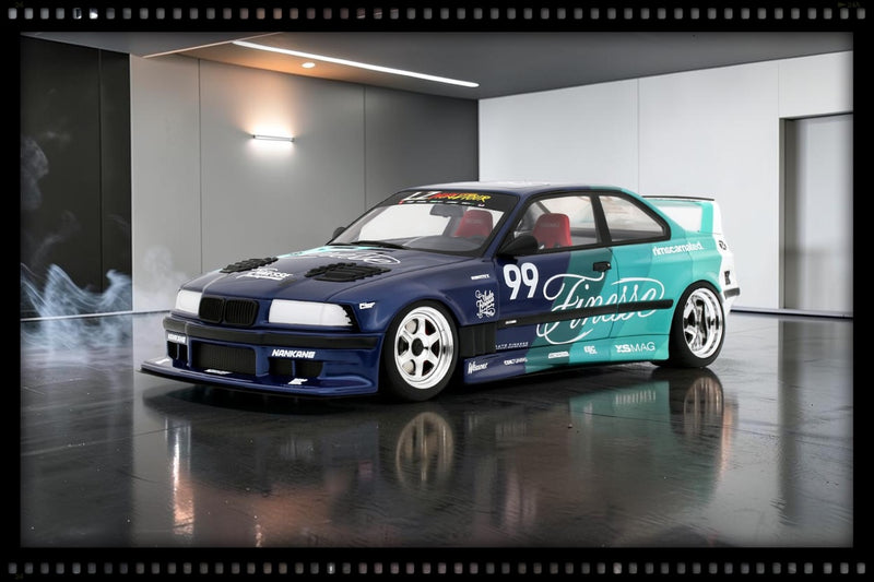 Laad de afbeelding in de Gallery-viewer, BMW E36 MY KYZA BLAUW 2024 OTTOmobile 1:18
