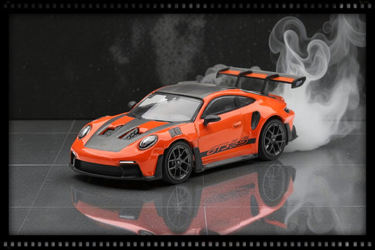 PORSCHE 911 (992) GT3 RS ORANGE GULF PACK WEISSACH 2024 MINI GT 1:64