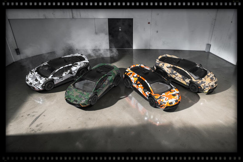 Chargez l'image dans la visionneuse de la galerie, ‼️ÉDITION LIMITÉE‼️ LAMBORGHINI HURACAN STERRATO ALL TERRAIN ENSEMBLE DE 4 VOITURES 2025 MINI GT 1:64
