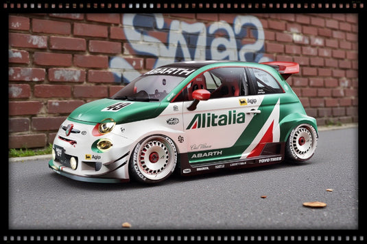 Fiat 595 ABARTH LIBERTY WALK BODY KIT RALLY TRIBUTO 2025 SOLIDO 1:18