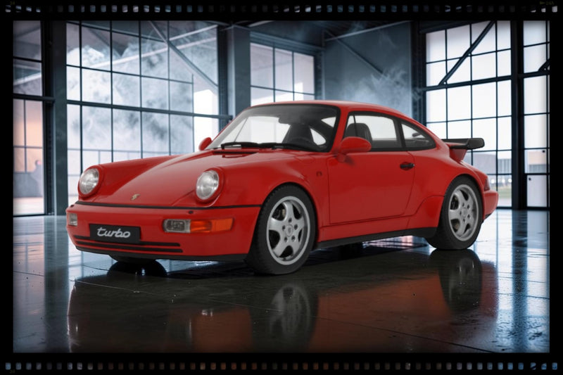 Load image into Gallery viewer, PORSCHE 911 (964) TURBO 3.3 GUARDS RED 1991 GT SPIRIT 1:18
