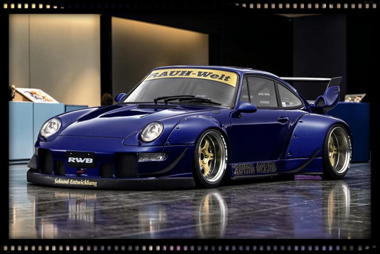PORSCHE RWB 993 BLUE IGNITION MODEL 1:18