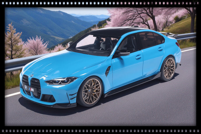 Bmw M3 PERFORMANCE PARTS DAYTONA BEACH BLUE 2024 SOLIDO 1:18