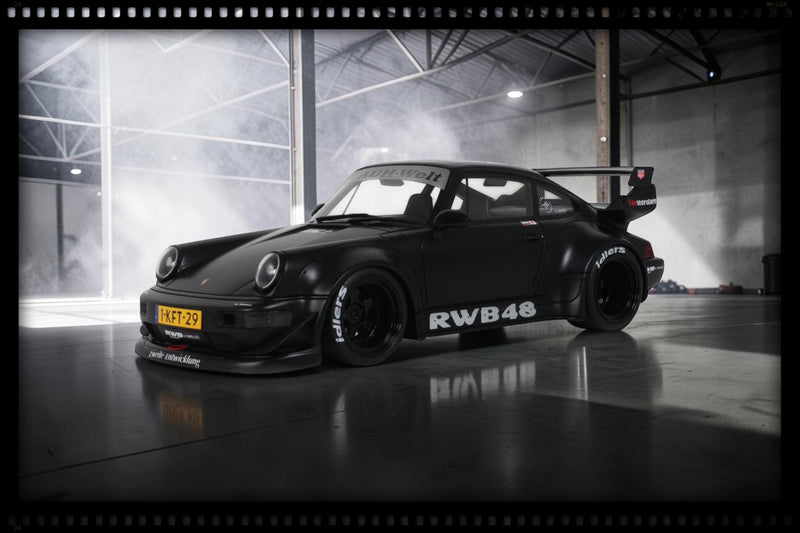 Load image into Gallery viewer, PORSCHE RWB BLACK FLAT BLACK 2013 GT SPIRIT 1:18
