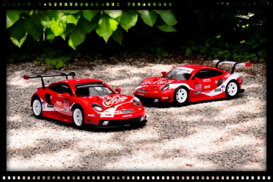 Porsche 911 RSR N°911 & N°912 COCA-COLA PETIT LE MANS 2019 SET 2 CARS SPARK 1:64