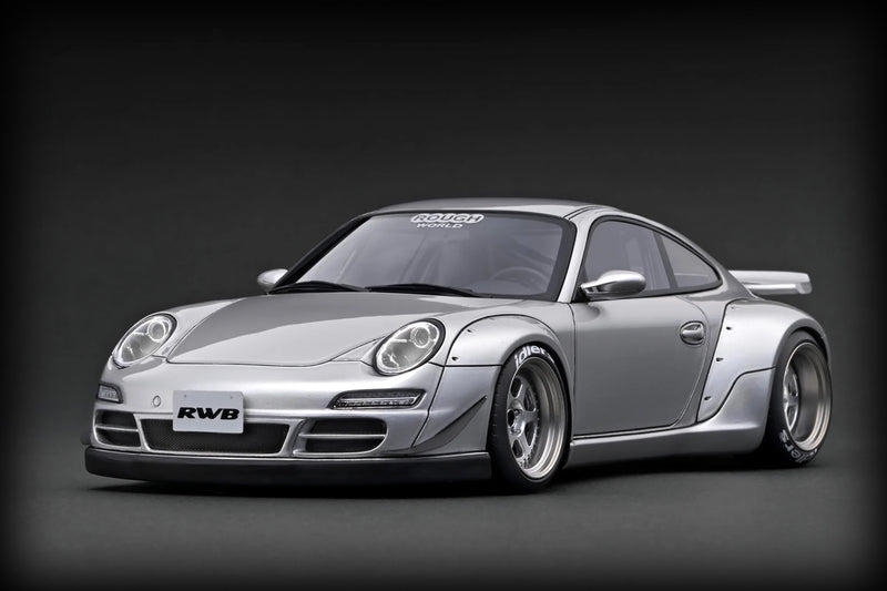 Chargez l'image dans la visionneuse de la galerie, PORSCHE RWB 997 ARGENTÉ IGNITION MODEL 1:18
