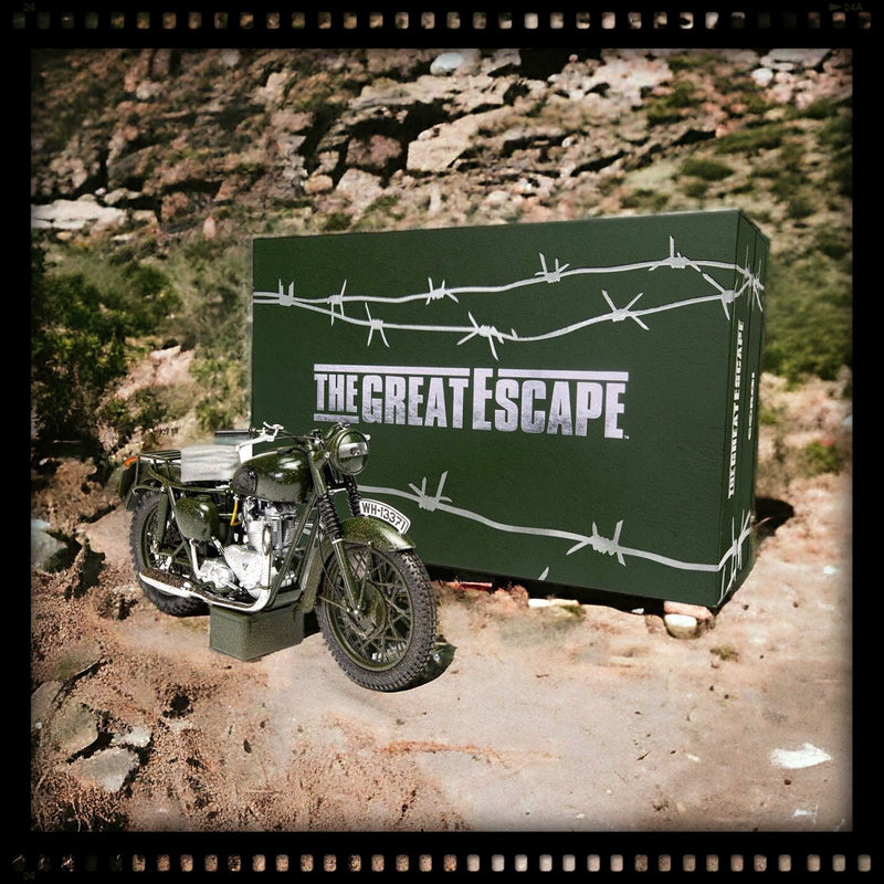 Load image into Gallery viewer, TRIUMPH TR6 TROPHY THE GREAT ESCAPE MOVIE CORGI 1:12
