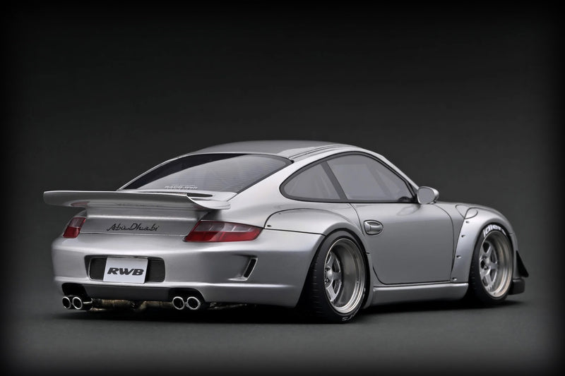 Chargez l'image dans la visionneuse de la galerie, PORSCHE RWB 997 ARGENTÉ IGNITION MODEL 1:18
