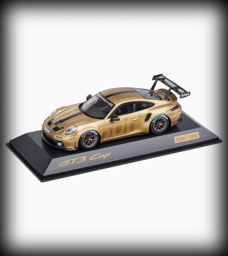 Load image into Gallery viewer, Porsche 911 GT3 CUP (992) 5000 Black/Gold - LIMITED EDITION 5000 pieces - PORSCHE DEALERMODEL 1:43

