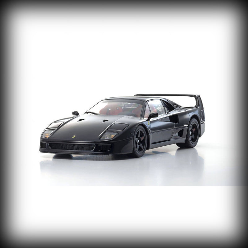 Load image into Gallery viewer, Ferrari F40 (1987) BLACK – KYOSHO 1:18 Scale Model – Iconic Supercar Replica
