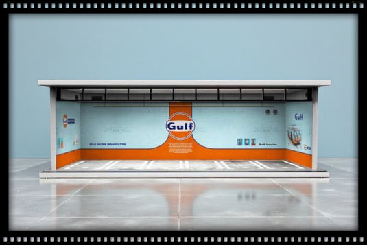 Parking Garage - GULF with LED light MOREART Diorama 1:64