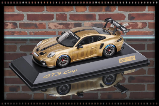 Porsche 911 GT3 CUP (992) 5000 Black/Gold - LIMITED EDITION 504/1000 pieces - PORSCHE DEALERMODEL 1:43