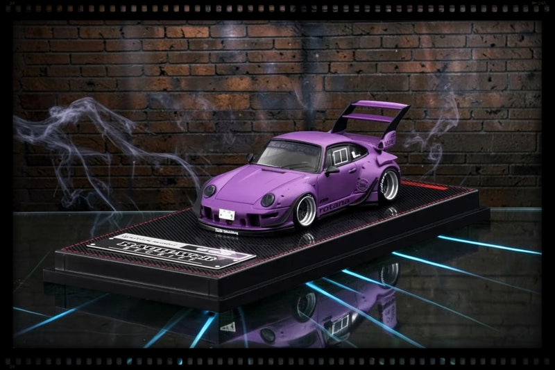Chargez l'image dans la visionneuse de la galerie, PORSCHE RWB 993 VIOLET MAT IGNITION MODEL 1:64
