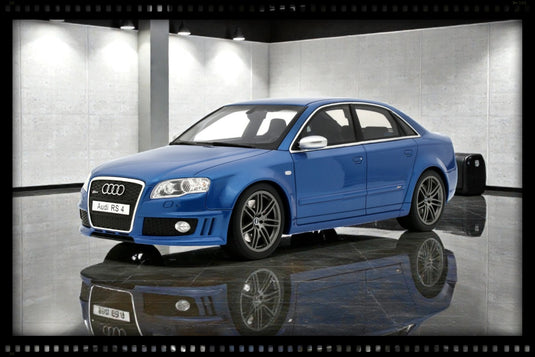 AUDI RS 4 B7 SEDAN SPRINT BLAUW 2007 OTTOmobile 1:18