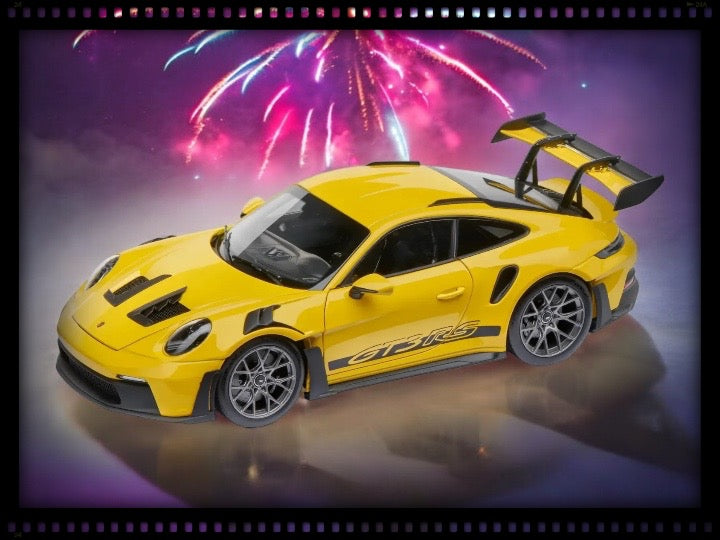Load image into Gallery viewer, Porsche 911 GT3 RS (992) Yellow - LIMITED EDITION -  PORSCHE DEALERMODEL 1:18
