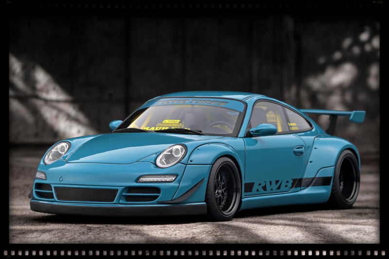 Load image into Gallery viewer, Porsche RWB 997 Blue/Green IGNITION MODEL 1:18
