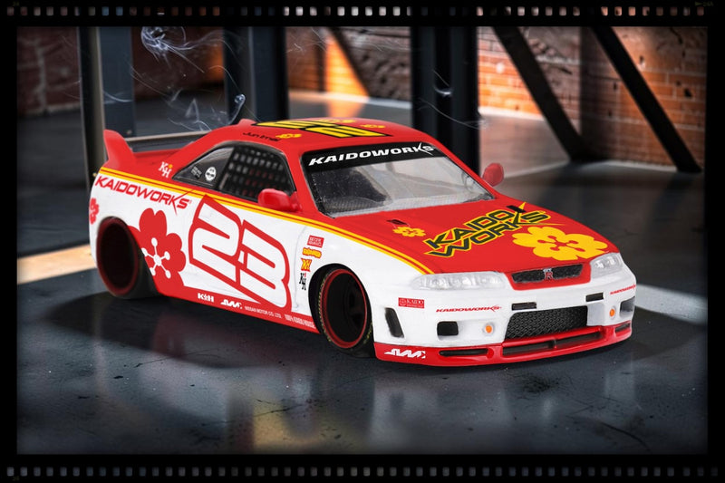 Laad de afbeelding in de Gallery-viewer, NISSAN SKYLINE GTR (R33) KAIDO STOCK CAR V1 1995 MINI GT 1:64
