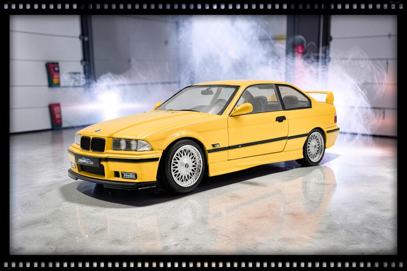 Laad de afbeelding in de Gallery-viewer, BMW M3 COUPE SOLIDO WORKS DAKAR GEEL 1991 SOLIDO 1:18
