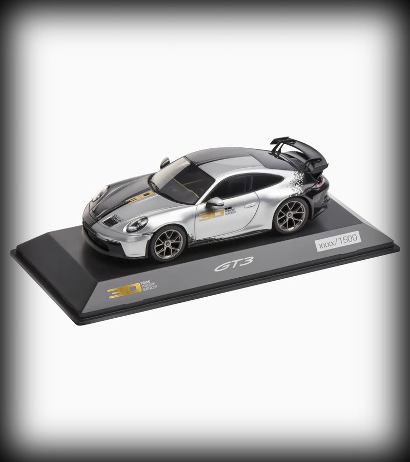 Load image into Gallery viewer, Porsche 911 GT3 30Y Supercup (Black/Grey/Gold) - LIMITED EDITION 1500 pieces - PORSCHE DEALERMODEL 1:43
