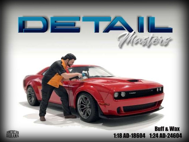 Load image into Gallery viewer, Buff &amp; Wax Figure DETAIL Masters series (Car not included) AMERICAN DIORAMA 1:18
