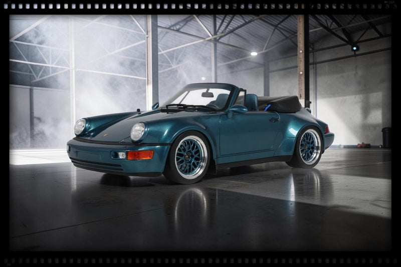 Load image into Gallery viewer, PORSCHE 911 (964) AMERICA GS TURQUOISE BLUE 1993 GT SPIRIT 1:18
