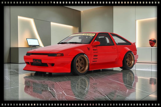 TOYOTA AE86 SPRINTER TRUENO WIDEBODY RED 1986 OTTOmobile 1:18