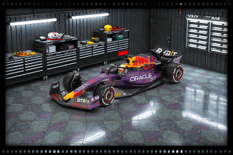 Load image into Gallery viewer, RED BULL RACING RB19 #1 MAX VERSTAPPEN LAS VEGAS GP WINNER 2023 (LHD) MINI GT 1:64
