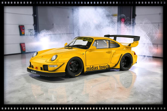 PORSCHE RWB BODYKIT MIDAS GEEL 2023 SOLIDO 1:18