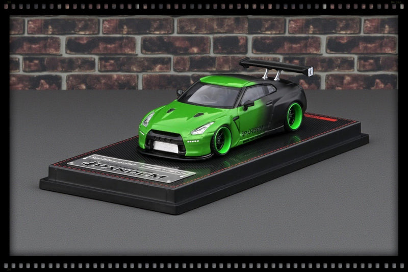 Chargez l'image dans la visionneuse de la galerie, Nissan PANDEM R35 GT-R VERT/NOIR IGNITION MODEL 1:64
