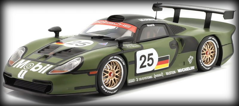 Laad de afbeelding in de Gallery-viewer, Porsche 911 GT1 #25 DALMAS/BOUTSEN/STUCK PRE-KWALIFICATIE 24H LE MANS 1997 WERK83 1:18
