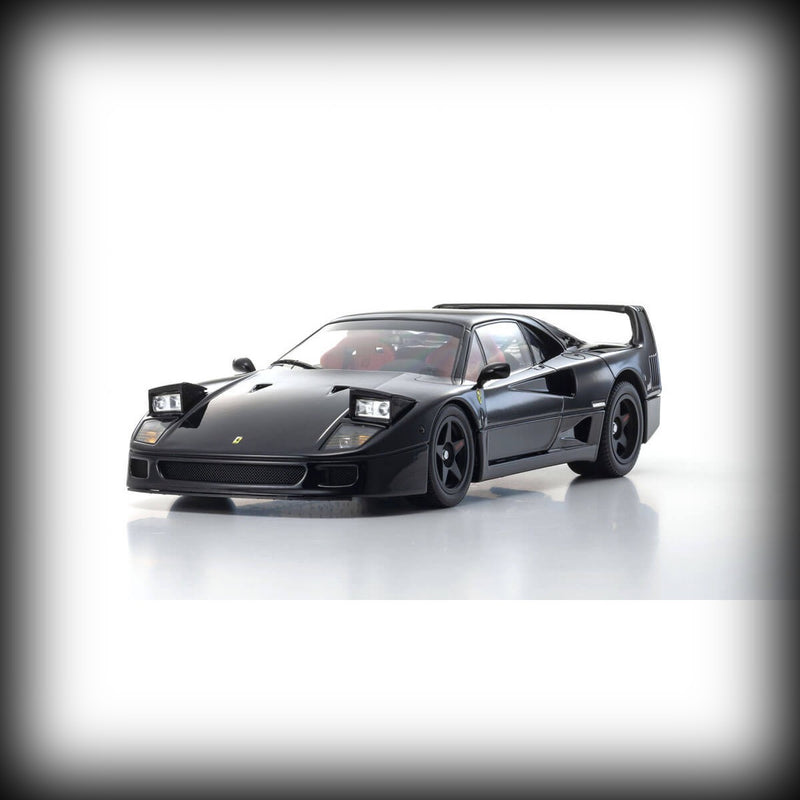 Load image into Gallery viewer, Ferrari F40 (1987) BLACK – KYOSHO 1:18 Scale Model – Iconic Supercar Replica
