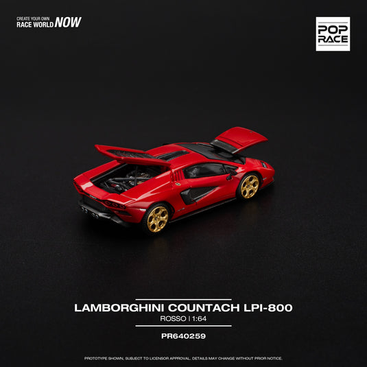 LAMBORGHINI COUNTACH LPI-800 ROOD POP RACE 1:64