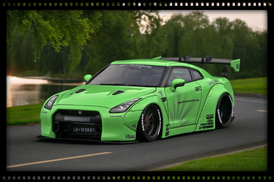 Nissan LB-Works GT-R (R35) GREEN IGNITION MODEL 1:43