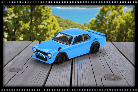 Nissan HAKOSUKA BABY BLUE NISSAN LB★WORKS HAKOSUKA 2015 (RHD) MINI GT 1:64