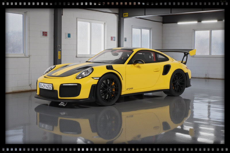 Load image into Gallery viewer, PORSCHE 911 [992.1] GTS2 RS NÜRBURGRING LAP RECORD YELLOW 2017 GT SPIRIT 1:18

