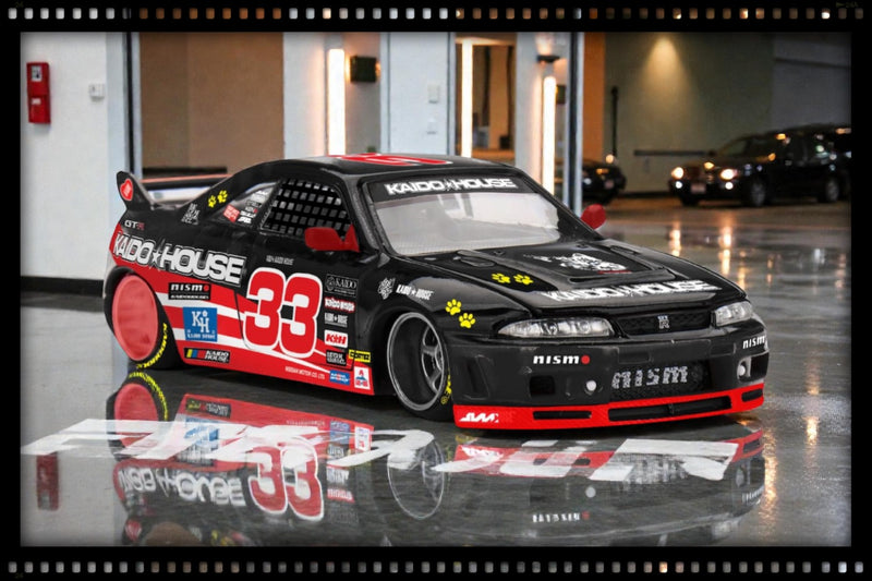 Load image into Gallery viewer, NISSAN SKYLINE GTR (R33) BLACK KAIDO CAT 1995 MINI GT 1:64
