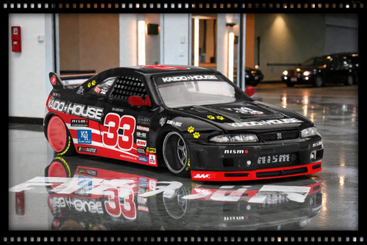 NISSAN SKYLINE GTR (R33) BLACK KAIDO CAT 1995 MINI GT 1:64