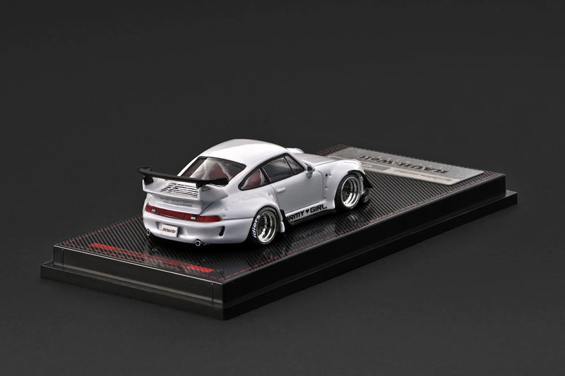 Laad de afbeelding in de Gallery-viewer, PORSCHE RWB 993 WIT IGNITION MODEL 1:64
